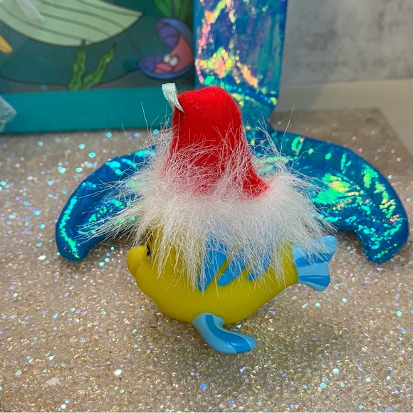 VTG 1990s Tyco Little Mermaid Doll Case, Disney Christmas Ed. Doll w/Flounder + - Picture 2 of 16